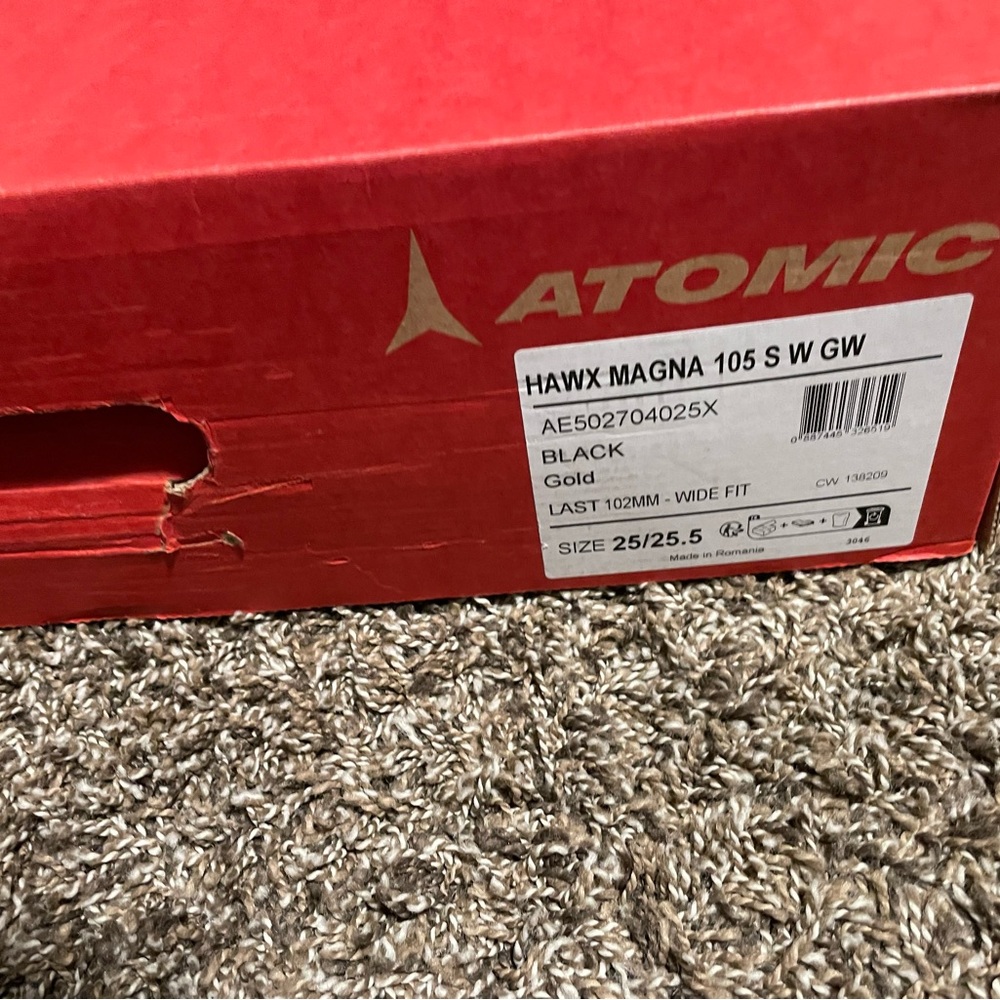 BRAND NEW ATOMIC HAWX MAGNA 105 S W GW BLACK SKI BOOTS, 102 MM WIDE FIT - Picture 5 of 6